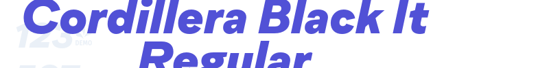 Cordillera Black It Regular-font