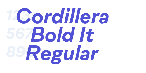 Cordillera Bold It Regular