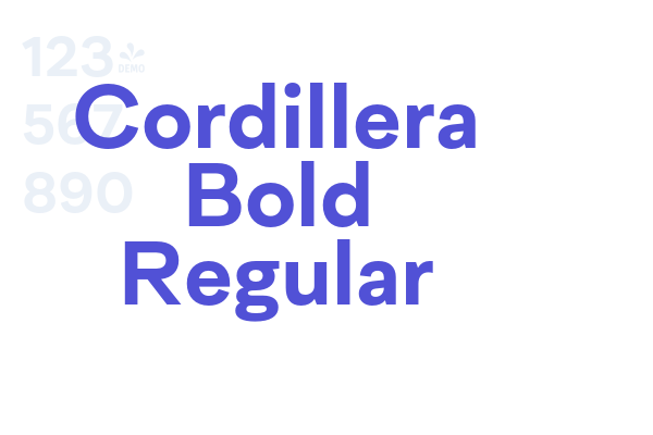 Cordillera Bold Regular