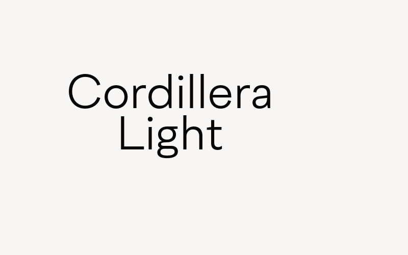 Cordillera Light Font