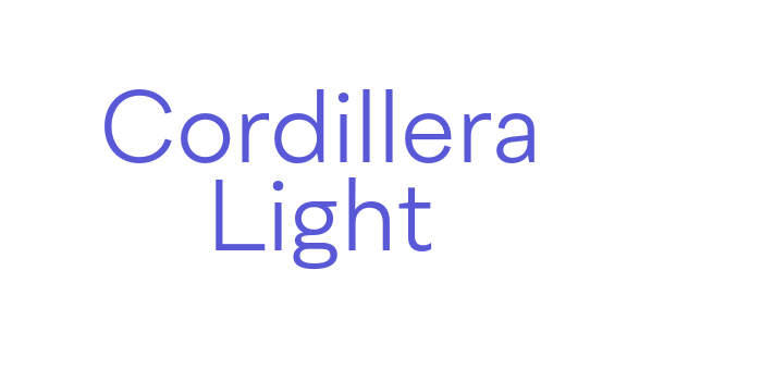 Download Cordillera Light Font