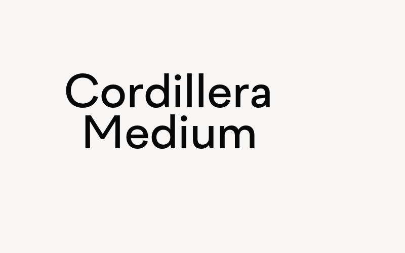 Cordillera Medium Font