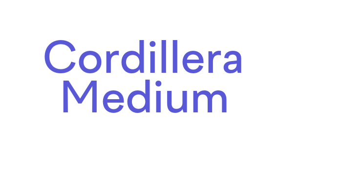 Download Cordillera Medium Font