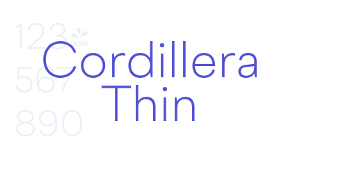 Cordillera Thin-font-download