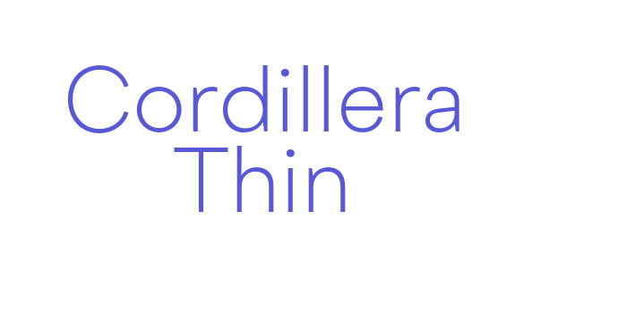 Cordillera Thin Font