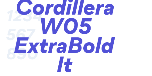 Cordillera W05 ExtraBold It-font-download