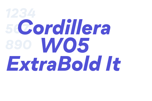 Cordillera W05 ExtraBold It