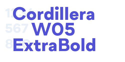 Cordillera W05 ExtraBold-font-download