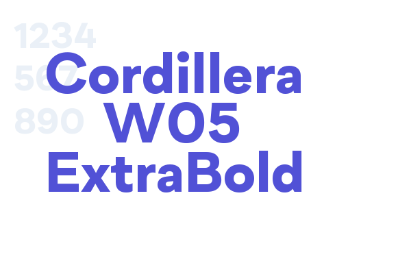 Cordillera W05 ExtraBold