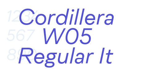 Cordillera W05 Regular It-font-download