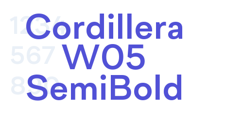 Cordillera W05 SemiBold-font-download