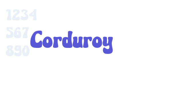 Corduroy font free