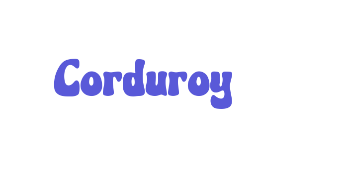 Corduroy Font