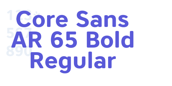 Core Sans AR 65 Bold Regular font free