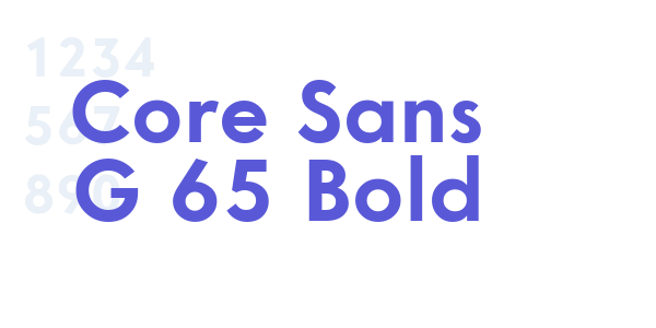 Core Sans G 65 Bold font free