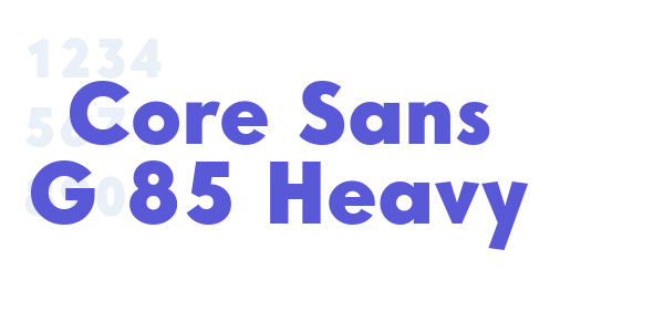 Core Sans G 85 Heavy font free