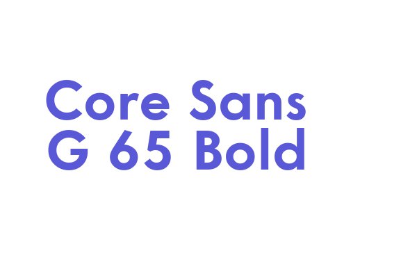 Core Sans G 65 Bold Font