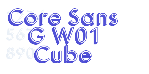 Core Sans G W01 Cube-font-download