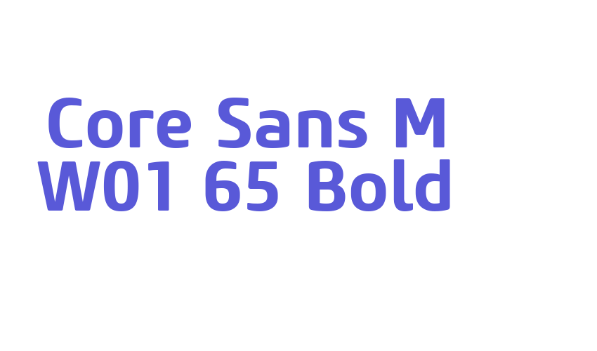 Core Sans M W01 65 Bold Font Download