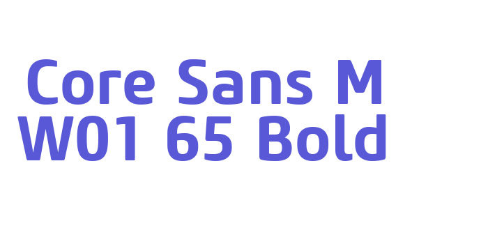 Core Sans M W01 65 Bold Font Download