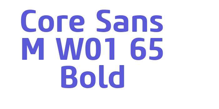 Core Sans M W01 65 Bold Font