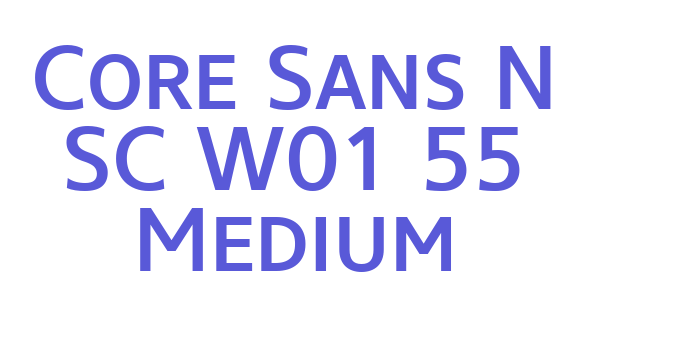 Core Sans N SC W01 55 Medium Font Download