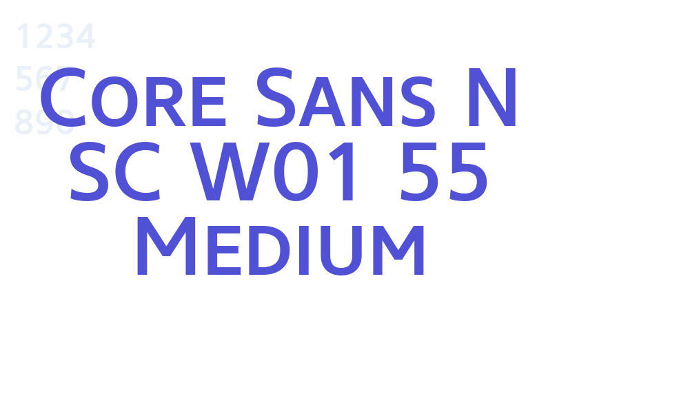 Core Sans N SC W01 55 Medium-font-download