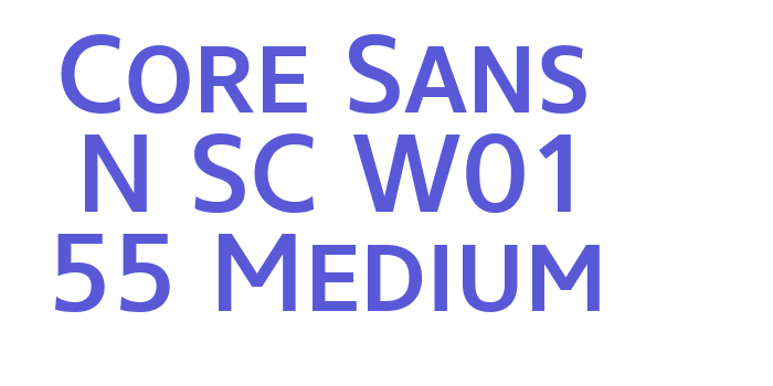 Core Sans N SC W01 55 Medium Font