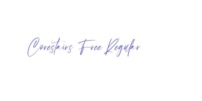 Corestairs Free Regular Font Download