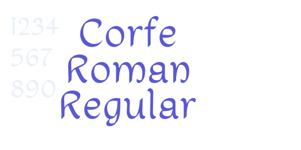 Corfe Roman Regular font free