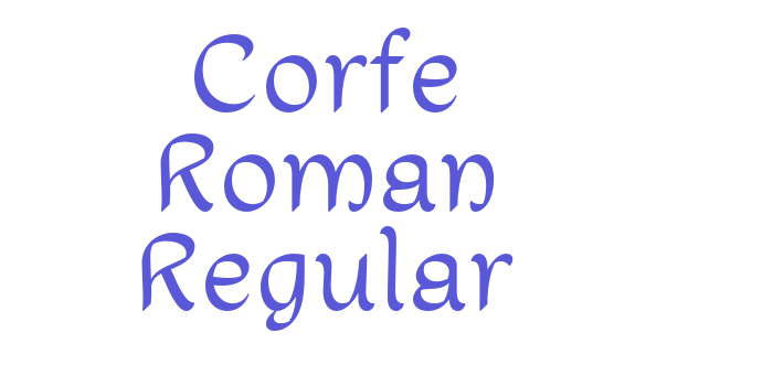 Corfe Roman Regular Font