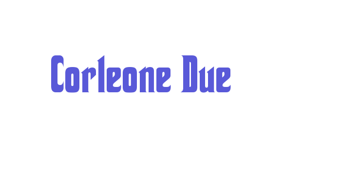 Corleone Due Font Download