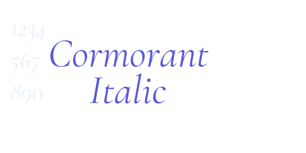 Cormorant Italic font free