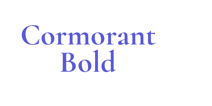 Cormorant Bold Font