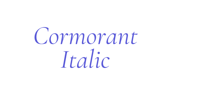 Cormorant Italic Font Download