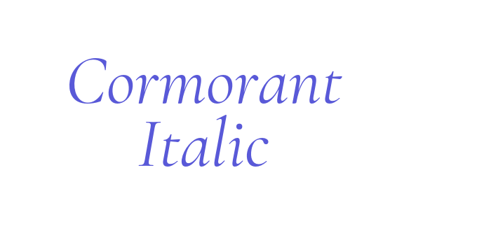 Cormorant Italic Font