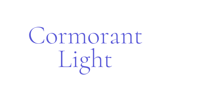 Cormorant Light Font Download