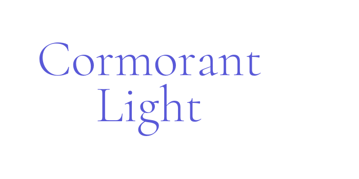 Cormorant Light Font