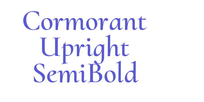 Cormorant Upright SemiBold Font