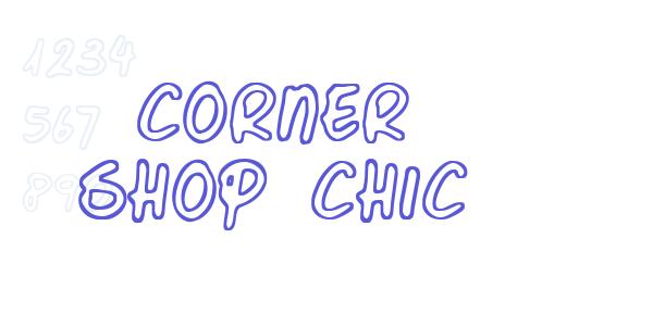 Corner Shop Chic font