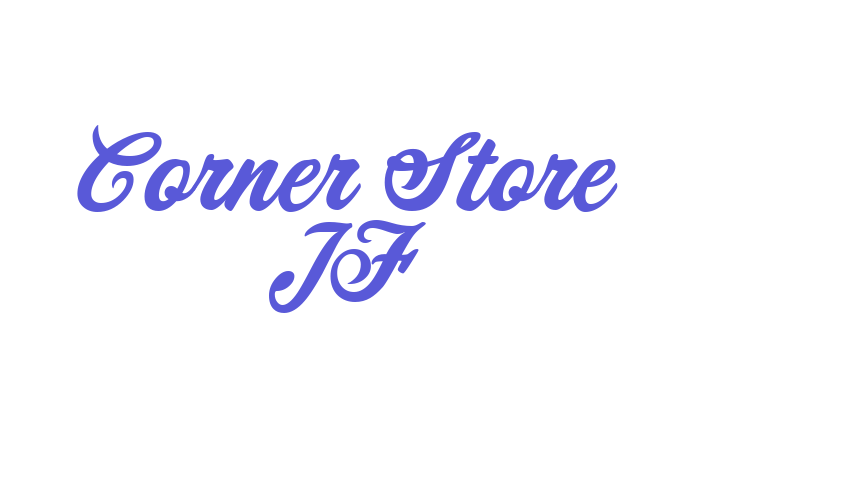 Corner Store JF Font Download