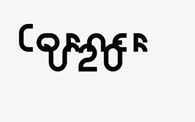 Corner V20 Font