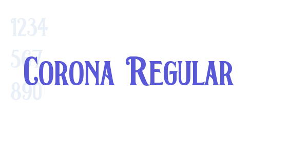 Corona Regular font