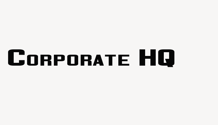 Corporate HQ font download