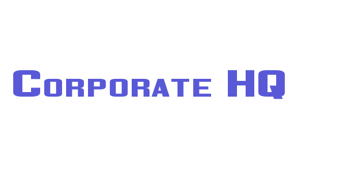 Corporate HQ Font Download