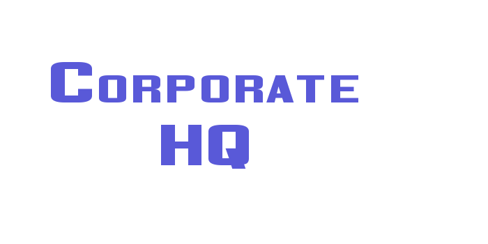 Corporate HQ Font