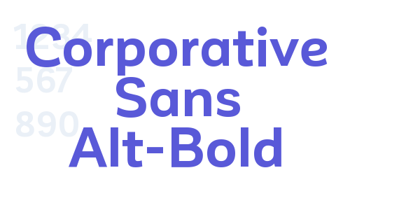 Corporative Sans Alt-Bold font free