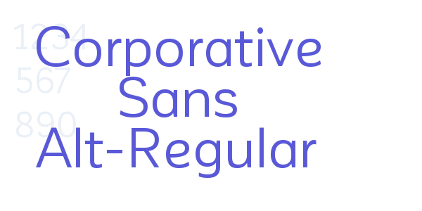 Corporative Sans Alt-Regular font free