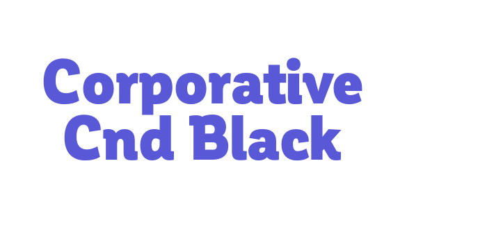 Corporative Cnd Black Font Download