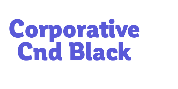 Corporative Cnd Black Font